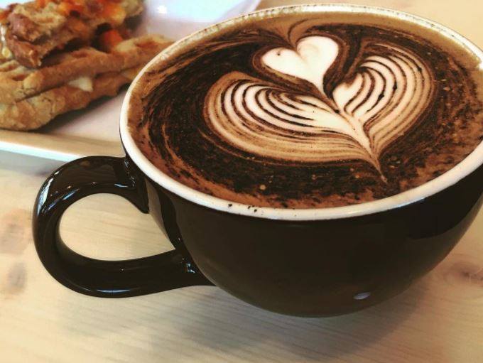 coffee cup latte art